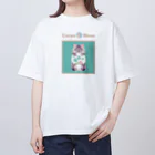 縞ネコ屋のネコTシャツ (017猫) オーバーサイズTシャツ