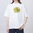 c5watercolorの水彩ペイント・くすみイエロー オーバーサイズTシャツ