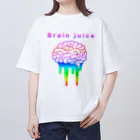 竹ノ子堂 無人販売所の脳汁(Brain juice) オーバーサイズTシャツ