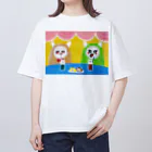 Watanabeのアルパカ×カフェ Oversized T-Shirt