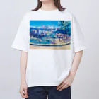 Saigetsuの【旅立ちの日】/長崎の風景 オーバーサイズTシャツ