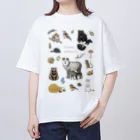 ちなきのこのForest Animal Oversized T-Shirt