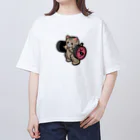 きんにく村SHOPのばーべるニャンコ（キジトラver.） Oversized T-Shirt