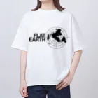 Mappila SHOPのフラットアースMAPグッズ01 オーバーサイズTシャツ