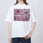 nekousagi*∩..∩のさくらハナちゃん🌸 オーバーサイズTシャツ