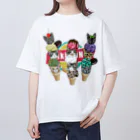 みきぞーん｜保護猫 ミッキー画伯と肉球とおともだちのmuchaguraainima ice オーバーサイズTシャツ