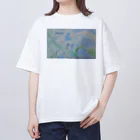 癒やし隊の鳥（青い鳥) オーバーサイズTシャツ