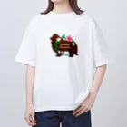 onehappinessのシェルティ　ハイビスカス　onehappiness Oversized T-Shirt