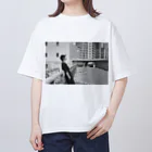 Reiya_Shinonome_storeの雨やんで嬉しい気持ちTシャツ Oversized T-Shirt