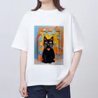 kurokuroの黒猫01 オーバーサイズTシャツ