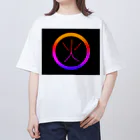 和の池の丸の中の火の字 オーバーサイズTシャツ