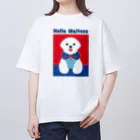 WON CHANCE ワンチャンスのHello Maltese（吉泉ゆう子） オーバーサイズTシャツ