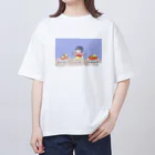 おじき🐧🔪のたまごとごはんでつくった料理 オーバーサイズTシャツ