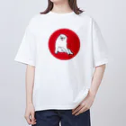 ふくふく商店の長沢芦雪の「あの犬」※日の丸バージョン Oversized T-Shirt