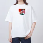 Spirit of 和の鯉の泳ぎ オーバーサイズTシャツ