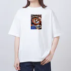 みちゅぱの子宝運パワースポット・コウノトリさんが赤ちゃんを運んできてくれる♡ Oversized T-Shirt