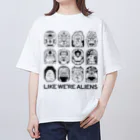 Ran KobayashiのLIKE WE'RE ALIENS オーバーサイズTシャツ