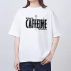 アタマスタイルの化学Tシャツ：カフェイン：コーヒー：紅茶：化学構造・分子式：科学：学問：理系 オーバーサイズTシャツ