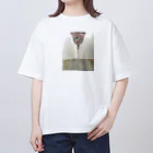 vinegarsudaの朱cardinal オーバーサイズTシャツ