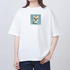 sweetsmailstudioの3Dイラストコーギー Oversized T-Shirt