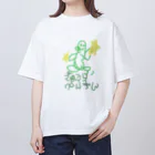 きゅうりぺんぎんのきゅうりぺんぎん オーバーサイズTシャツ