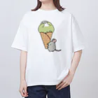 カカポのかぽぽのメロン味 オーバーサイズTシャツ