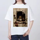 世界美術商店のヴァニタス画のあるアトリエの壁 / Trompe l'oeil with Studio Wall and Vanitas Still Life オーバーサイズTシャツ