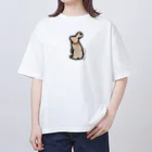Mouse Houseのビーズ刺繍のうさぎ、 Oversized T-Shirt