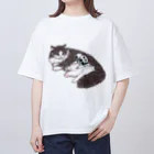 ばろうずのオブジェクト「猫」 Oversized T-Shirt