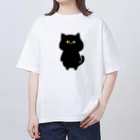 ネムうまるの黒猫 しじみさん Oversized T-Shirt