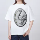 PALA's SHOP　cool、シュール、古風、和風、のStruthio camelus オーバーサイズTシャツ