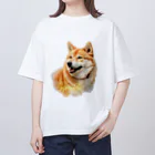 デジタルキャンバスの"シバワンダー" 柴犬愛好家Tシャツ Oversized T-Shirt