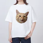 にゃんまにあのやんのか猫 オーバーサイズTシャツ