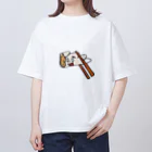 ぶろっこりー餃子の食べられてる餃子 Oversized T-Shirt