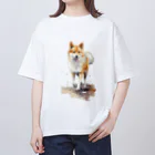 News US Suzuri Storeの柴犬アート 其の壱 オーバーサイズTシャツ