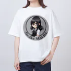 Jimiko Maiden (ジミコメイデン)の【Jimiko Maiden】にっこりメイド（ディフォルメ） Oversized T-Shirt