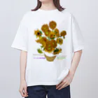 art-Laboのゴッホ 【世界の名画】 ひまわり アレンジ ポスト印象派 絵画 美術 art van Gogh Oversized T-Shirt