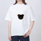 &Stitchのドット絵ブラックベア オーバーサイズTシャツ