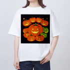 にょんのTシャツ屋さんのかぼちゃのランタンパーティー Oversized T-Shirt