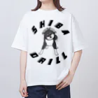 MessagEの黒柴ドリル オーバーサイズTシャツ