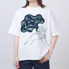 北風のゼリーのモヤるマジック（紺） Oversized T-Shirt