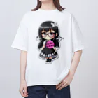 Jimiko Maiden (ジミコメイデン)の【Jimiko Maiden】おすましメイド2 Oversized T-Shirt