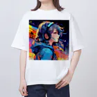 KANDOUのcity pop オーバーサイズTシャツ