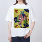 nacosuのアリクイ君わーるでぃ～　America Oversized T-Shirt