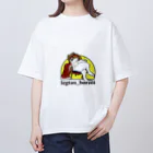 legtan_borzoiの夢見るボルゾイ オーバーサイズTシャツ