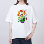 スタジオばんやの花花 Oversized T-Shirt