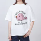 jamfish_goodiesのBABYフラミンゴ オーバーサイズTシャツ