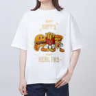 jamfish_goodiesのEAT HAPPY オーバーサイズTシャツ