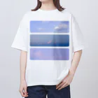 paleairの水彩の世界(雲) オーバーサイズTシャツ