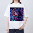 aokitaのAI art girl -pixel art- Oversized T-Shirt